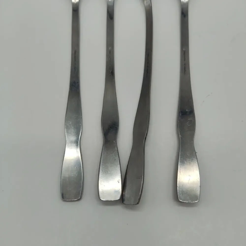 4X LH Tsp Tropic Garden Imperial Stainless Flatware Long Handle Tea Malt Spoons